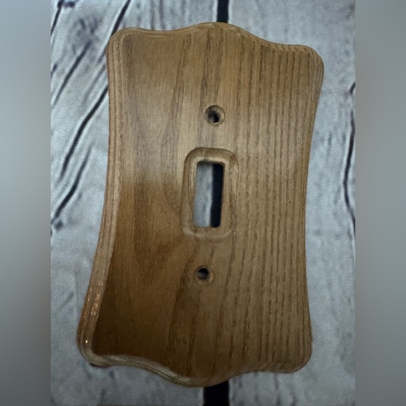 Vintage oak Rustic Wooden Light Switch and Outlet Covers set of 9 - Picture 9 of 11